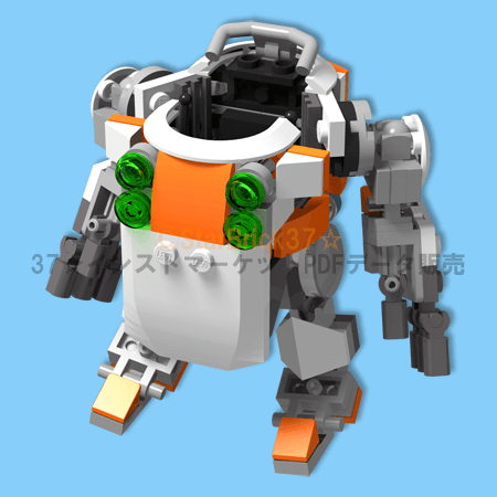 レゴ(LEGO)フィグ乗りロボットの作り方:LEGO Mini Robot Mech – 37