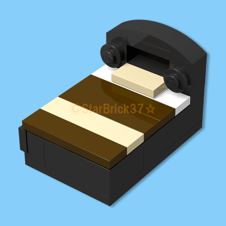 レゴ(LEGO)ブロック黒いベッド